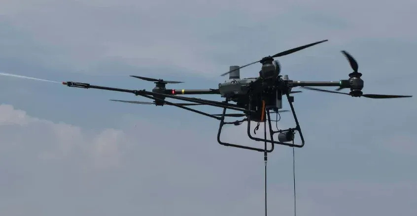 Tethered Cleaning Drones