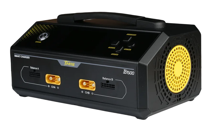 Tattu TA1500 Dual-Channel Charger for 6~14S FPV Drone Battery Tattu TA1500 Dual-Channel Charger for 6~14S FPV Drone Battery